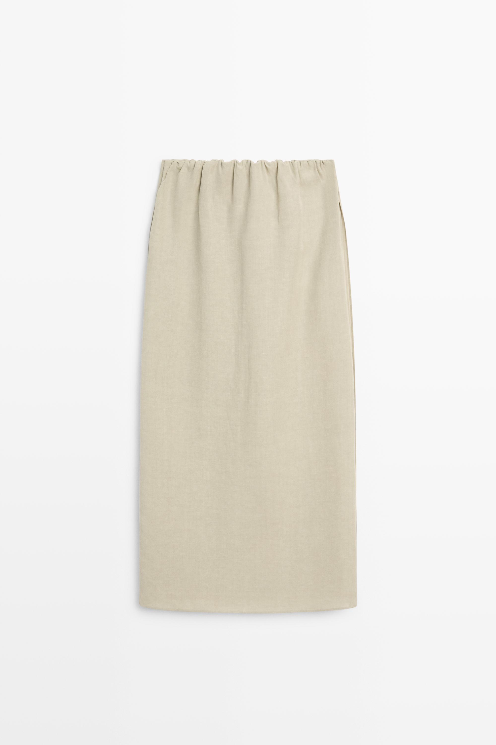 Double-layer midi skirt - STUDIO